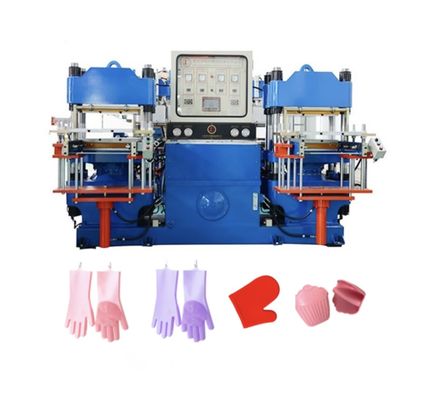 Silikon eldiven yapma makinesi, Guangzhou Çin'de sıcak baskı makinesi fabrikası, hidrolik vulkanlaştırma makinesi